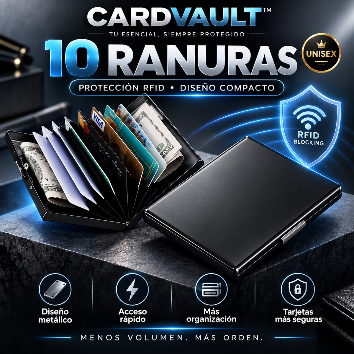 CARDVAULT - PROTECCIÓN RFID Y ORDEN PARA TUS TARJETAS🛡️