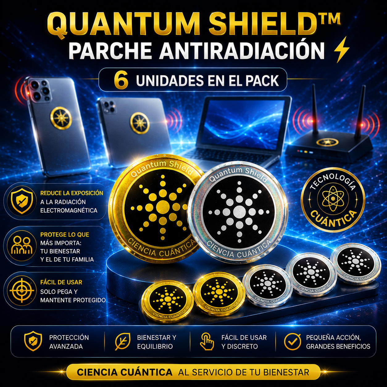 QUANTUM SHIELD™ - TRANQUILIDAD PARA QUIENES MÁS AMAS ⚡