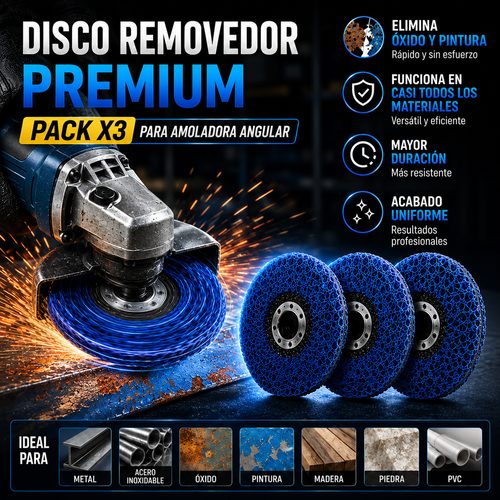 PACK 3 DISCOS REMOVEDORES EXTREMOS - RESTAURA SIN DAÑAR🔥