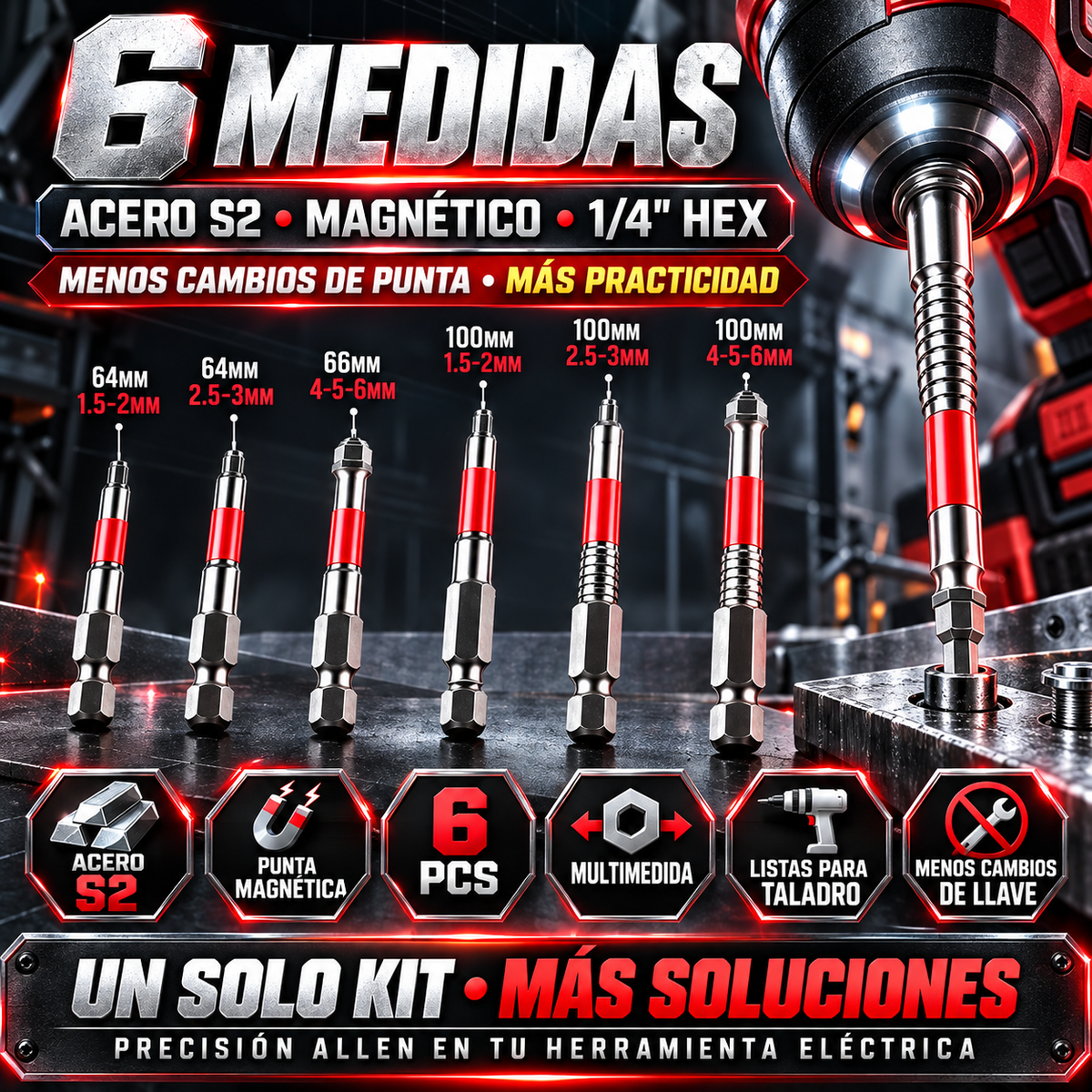 HexStack Pro™ – SISTEMA DE LLAVES PRO MULTIMEDIDA⚙️